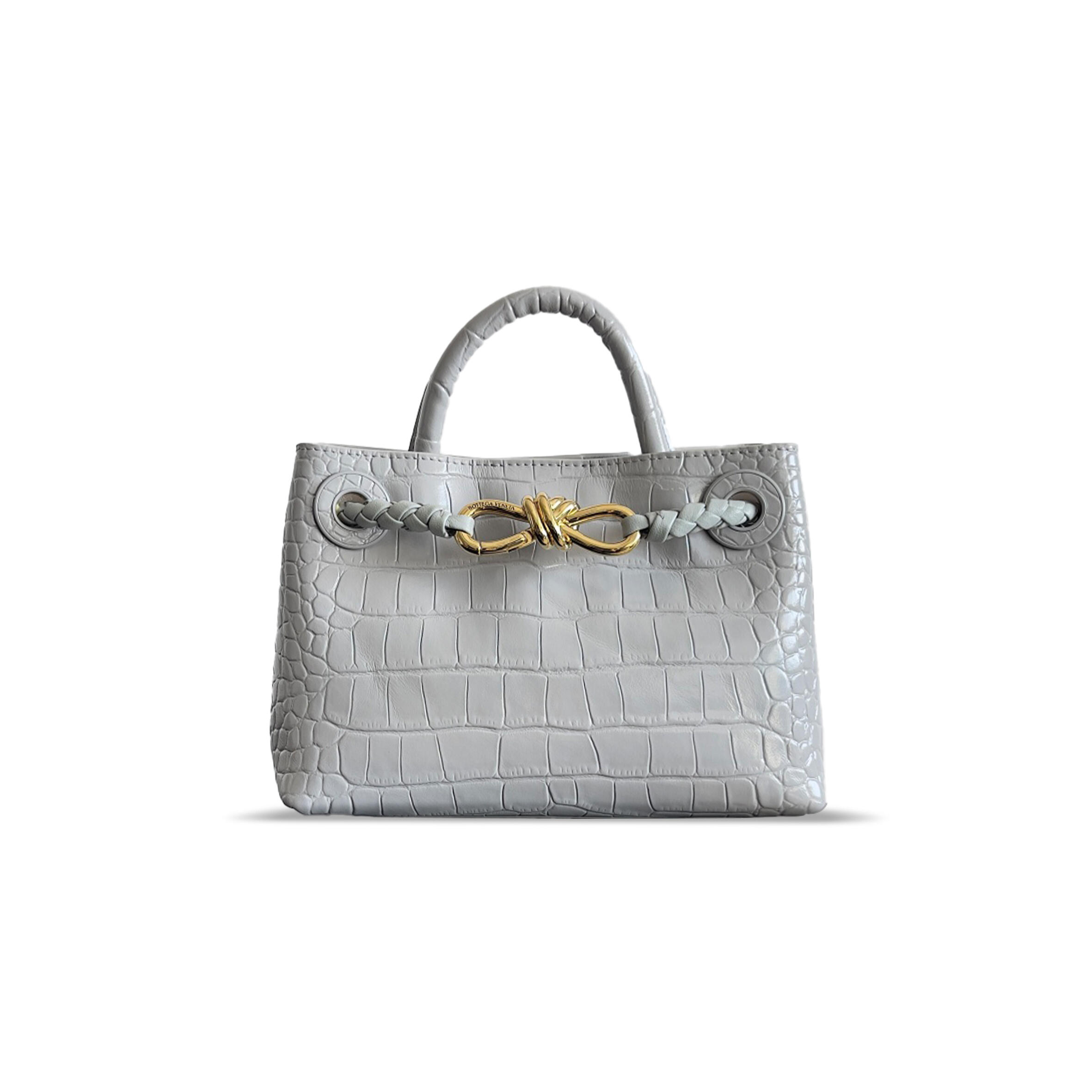 BOTTEGA VENETA CROCODILE SKIN ANDIAMO 777614 (22*15.5*9cm)